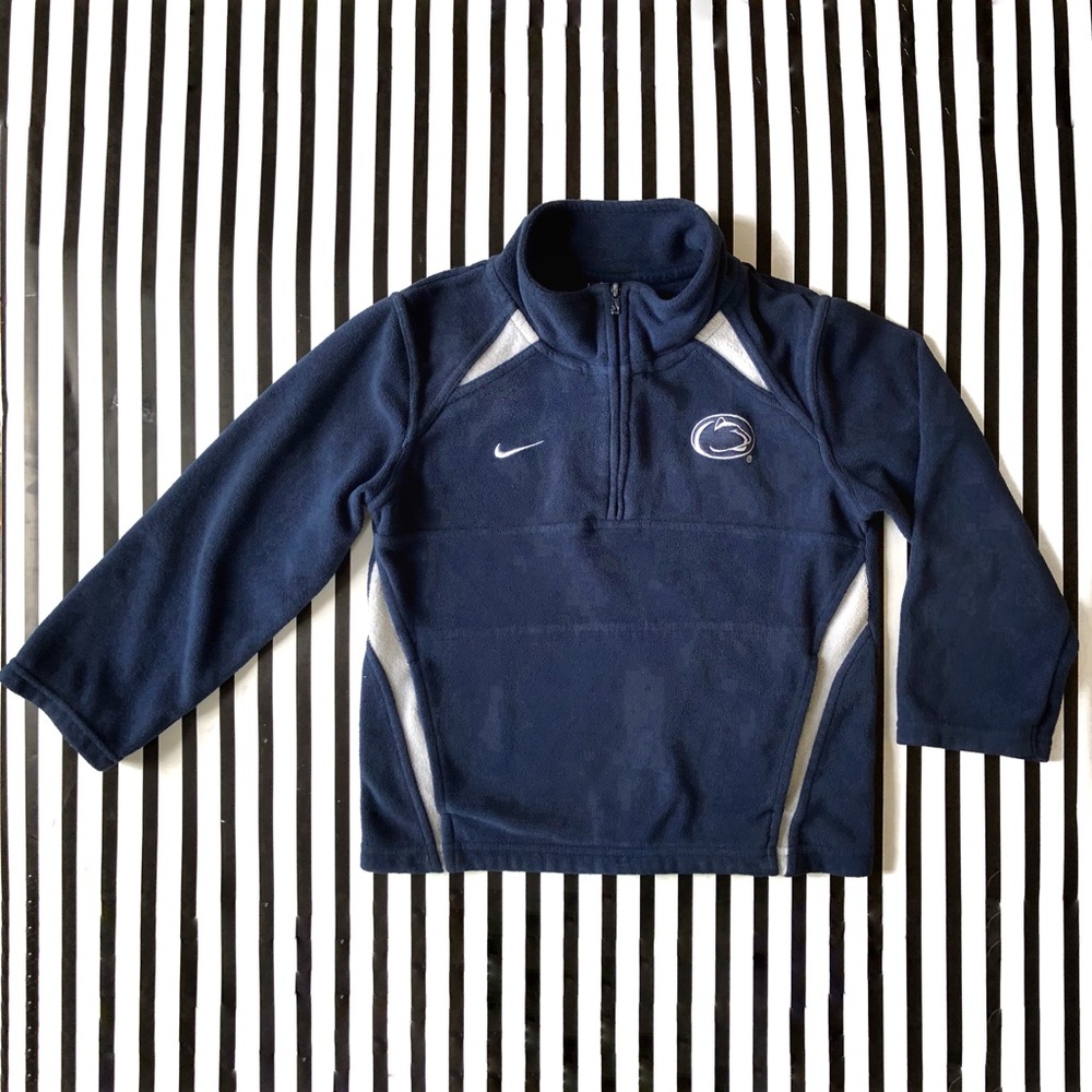 Nike Penn State Quarter Zip Fleece Pullover Size 6